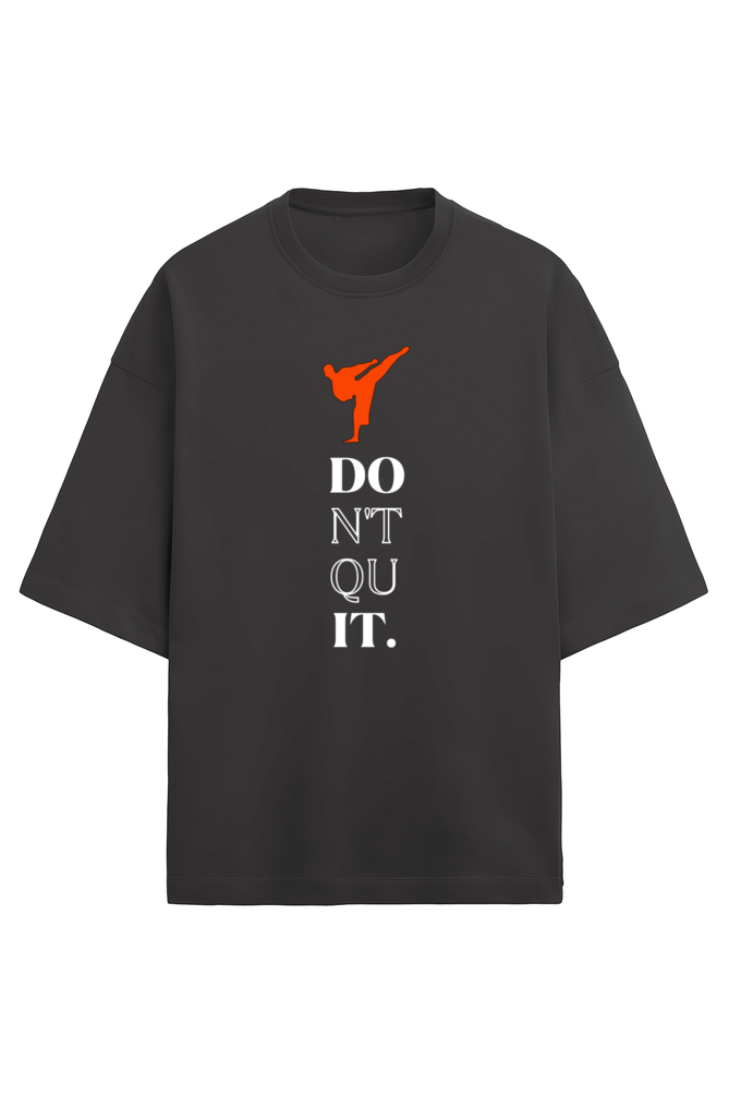 Don’t Quit Karate Terry Oversized T-Shirt