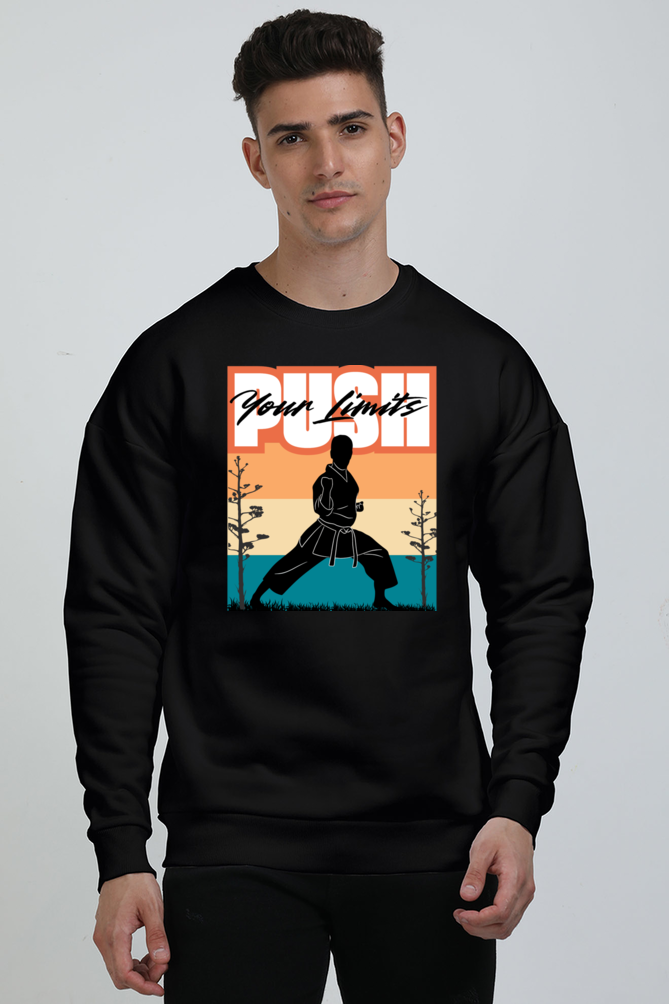 PUSH YOUR LIMITS Oversized Sweatshirt