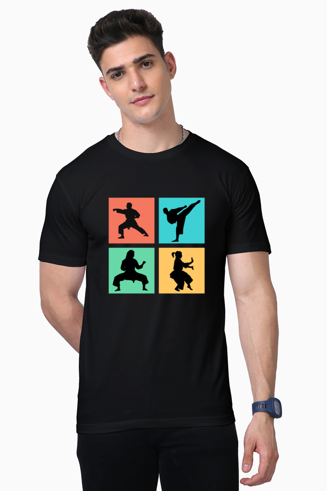 Pop Art Karate Moves Supima T-Shirt