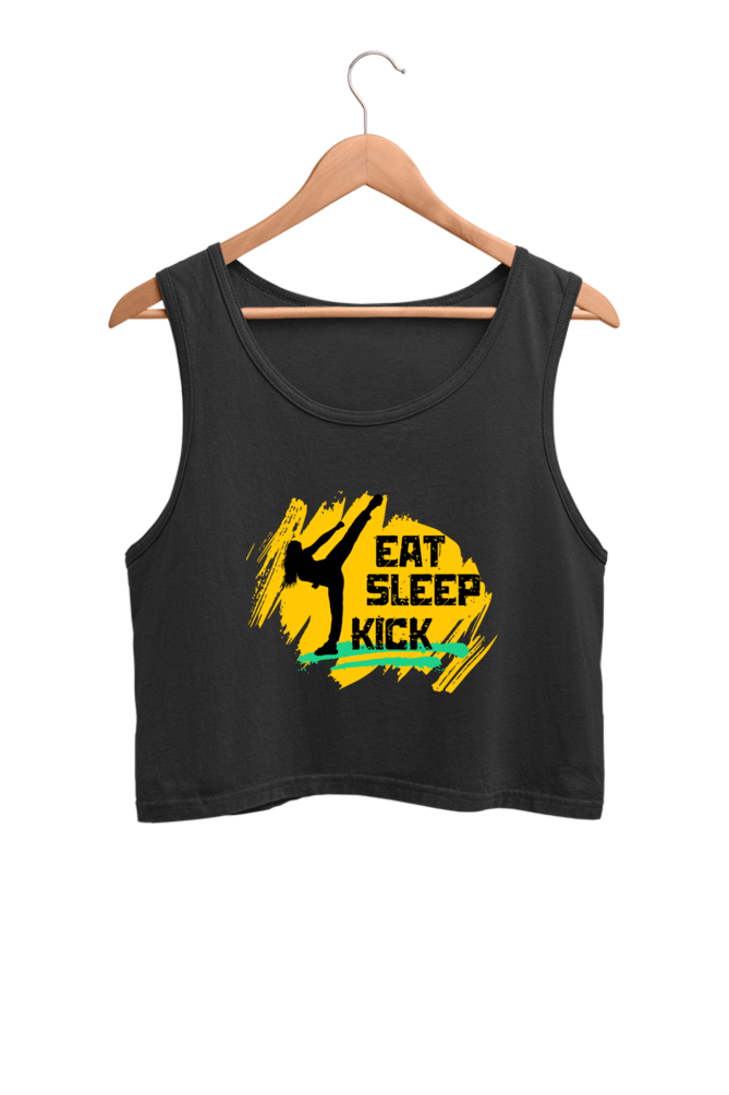 Eat Sleep Kick Crop Tank