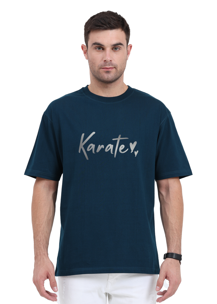 Karate Silver Script Oversized T-Shirt