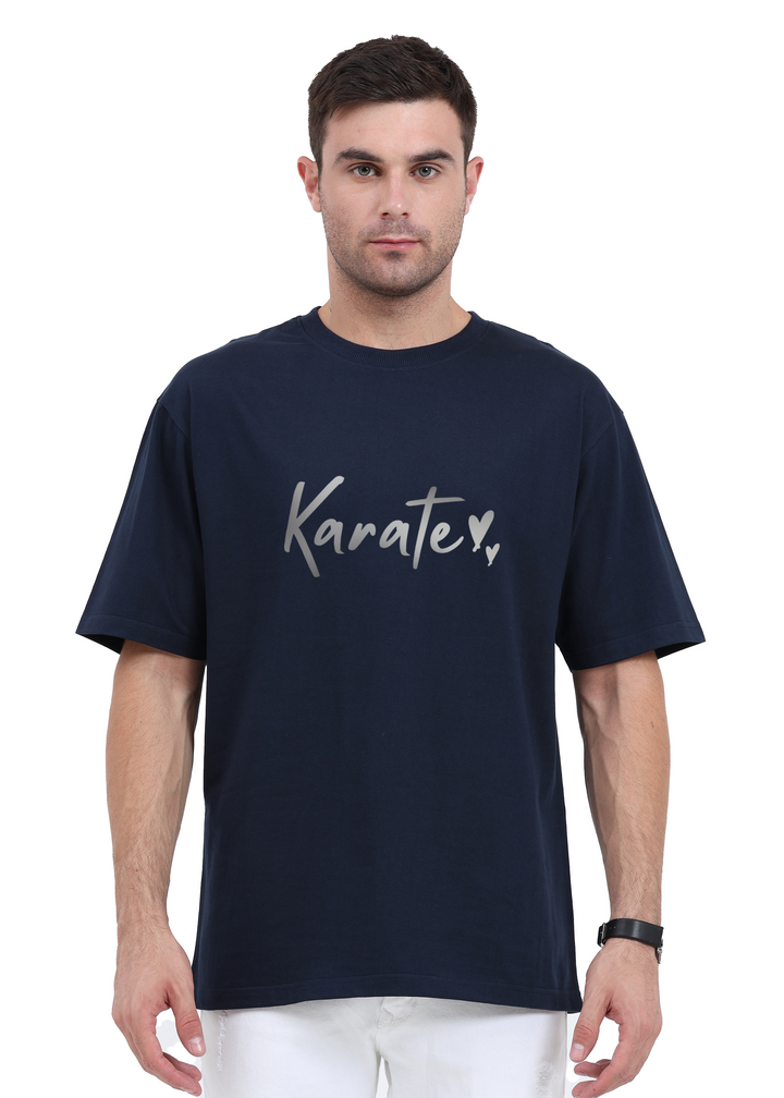 Karate Silver Script Oversized T-Shirt