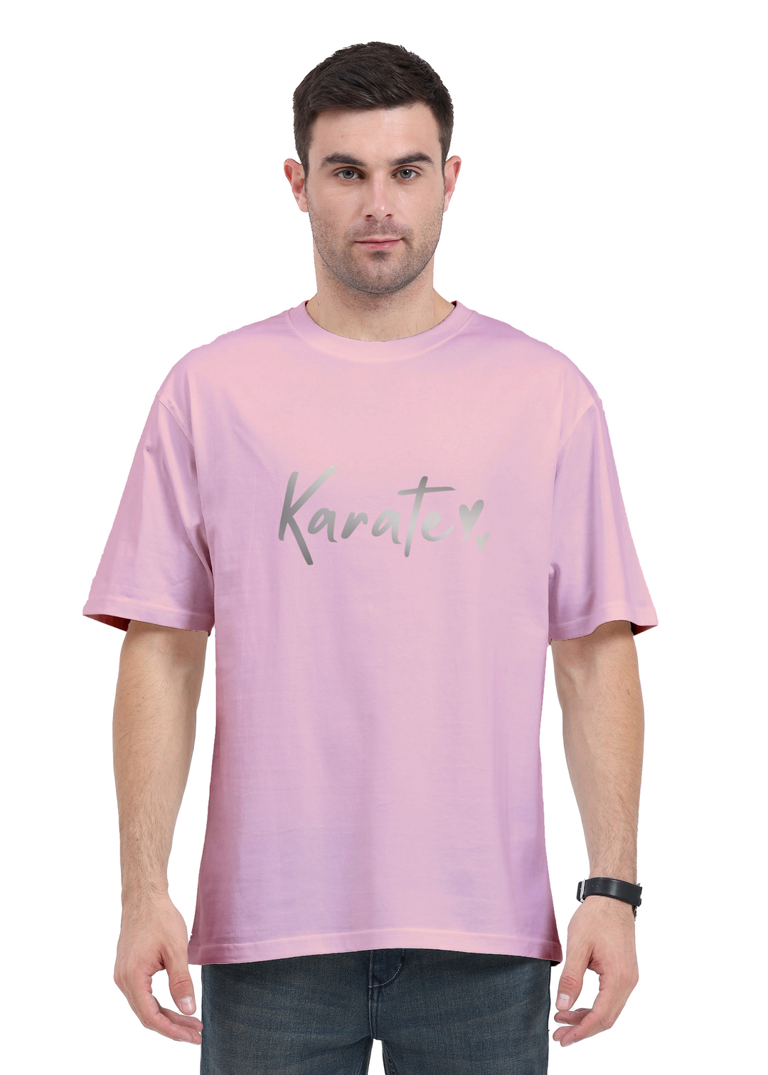 Karate Silver Script Oversized T-Shirt