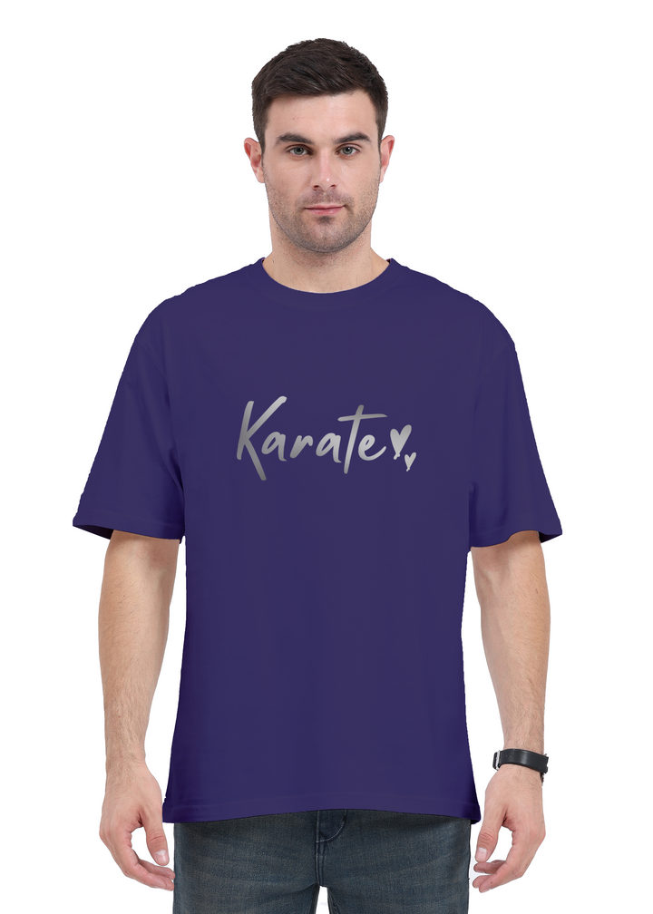 Karate Silver Script Oversized T-Shirt