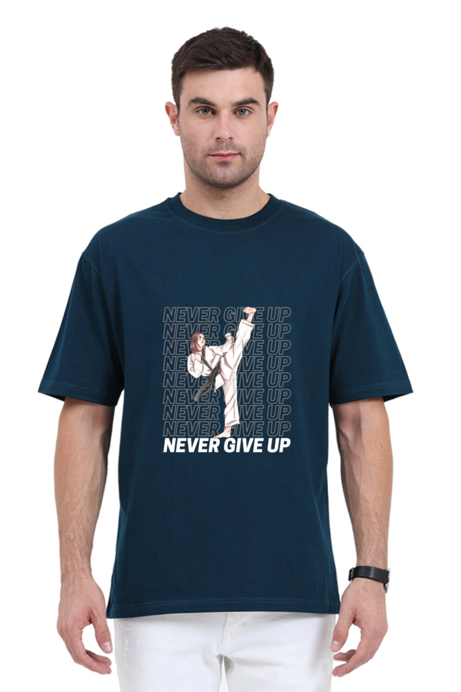 Karate Never Give Up Oversized T-Shirt