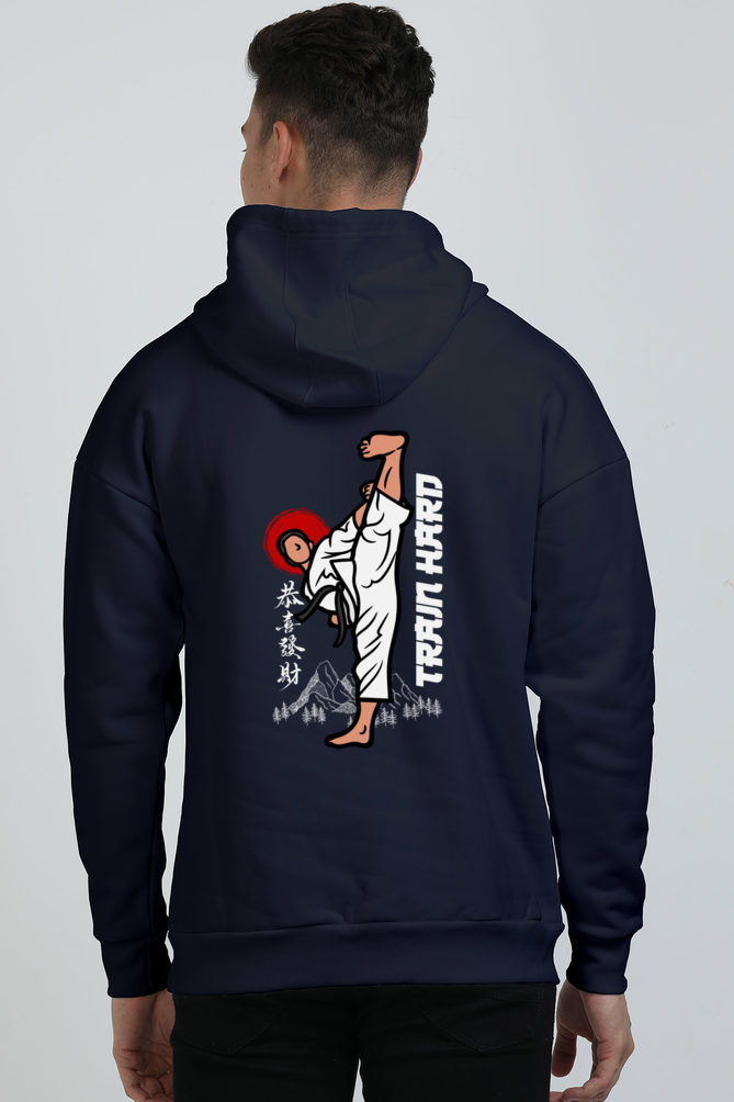 Train Hard Karate Oversized Hoodie