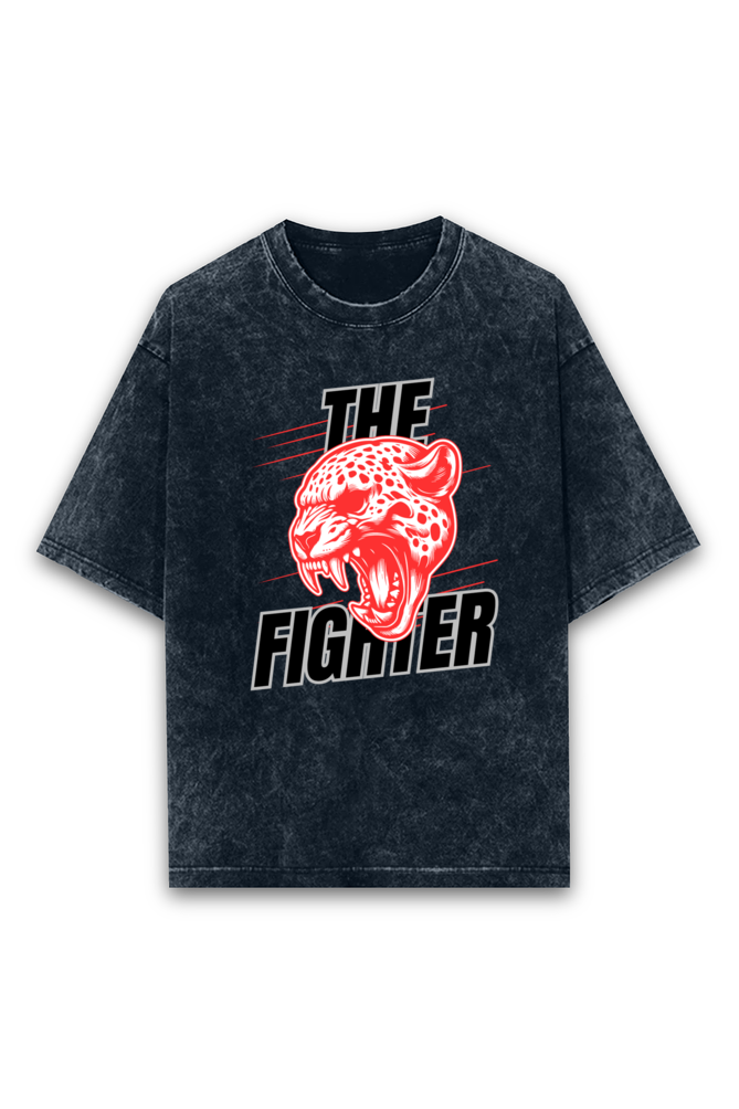 The Fierce Fighter Acid Wash Oversized T-Shirt