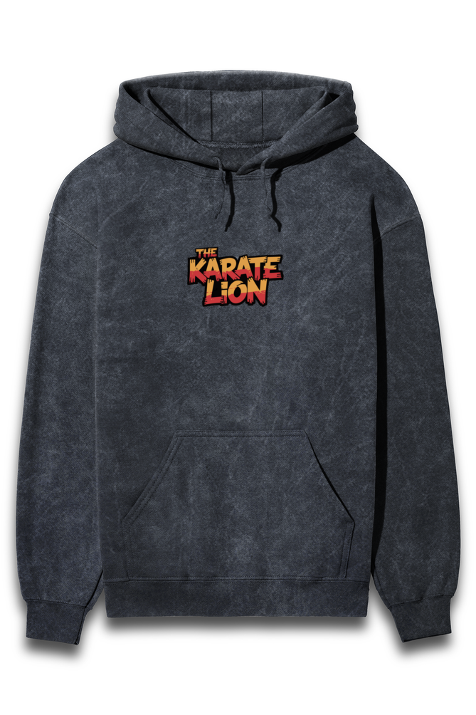 Lion Spirit Acid Wash Hooded Sweatshirt