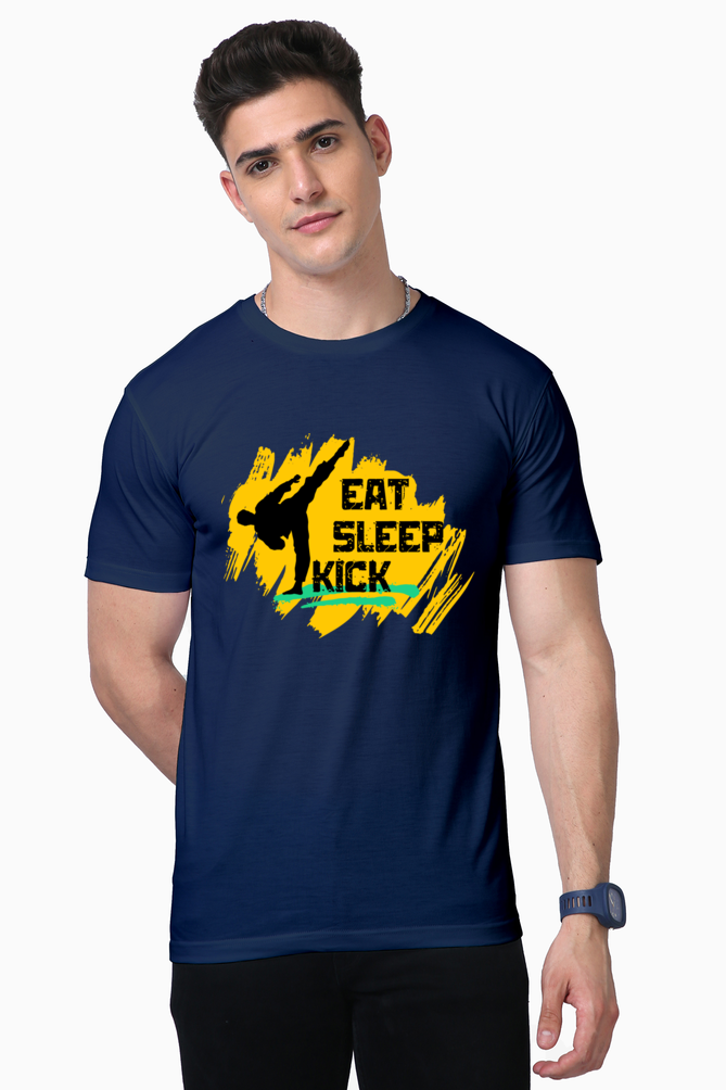 Eat Sleep Kick Karate Supima T-Shirt