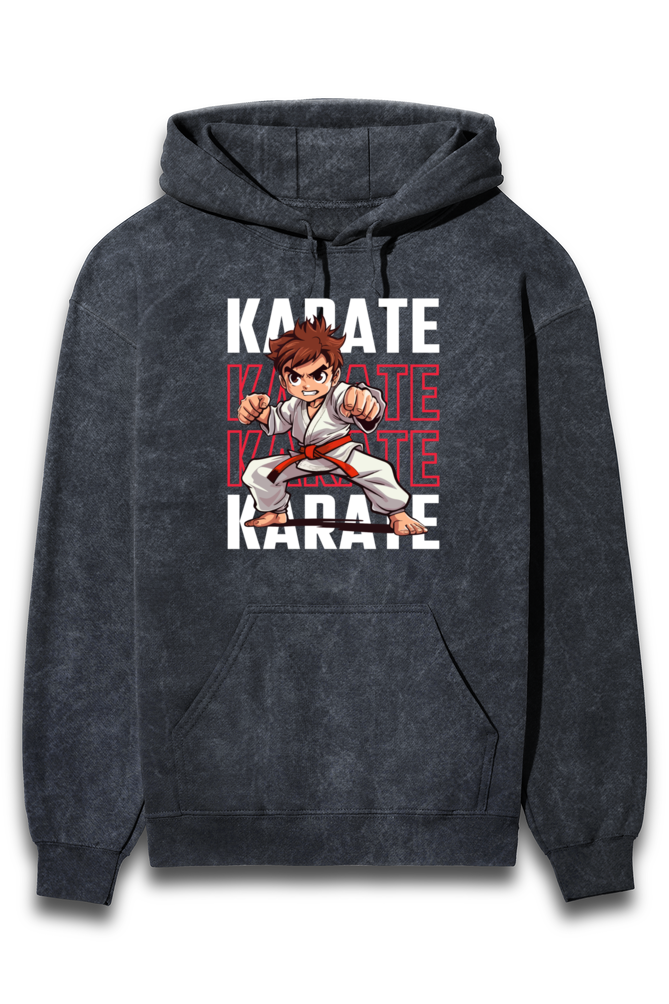 Karate Champ Acid Wash Hoodie