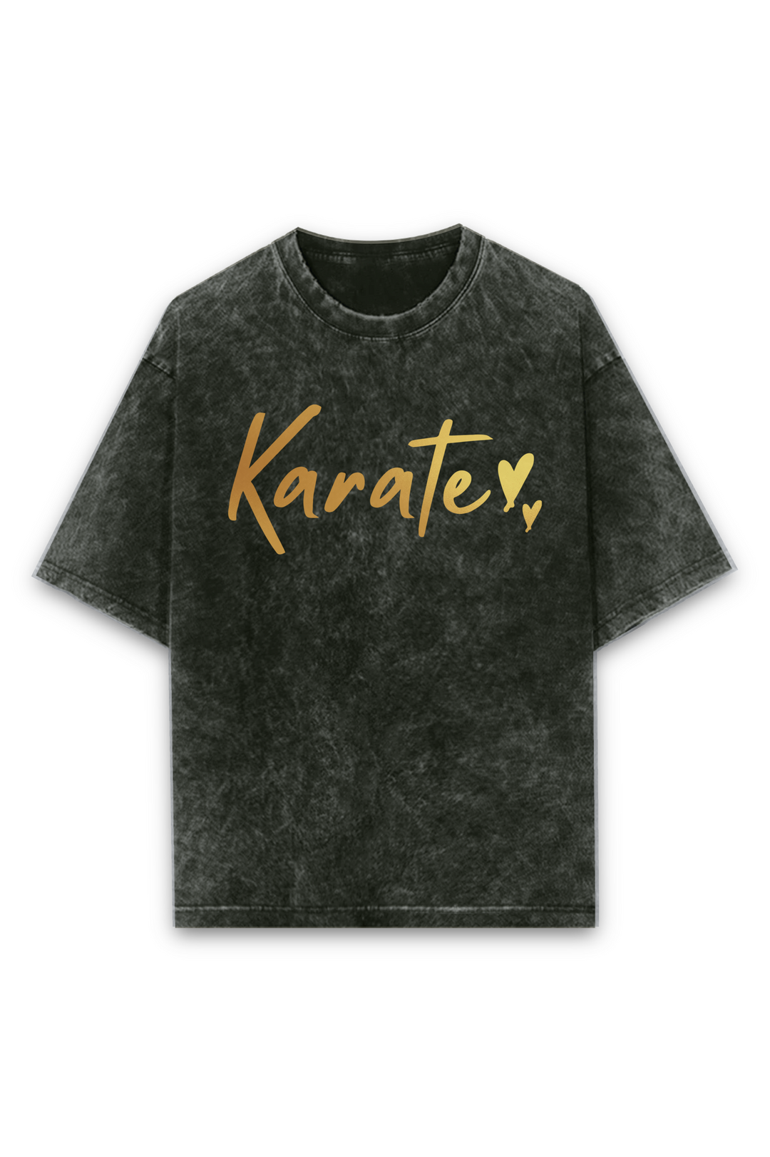 Karate Gold Script Oversized T-Shirt