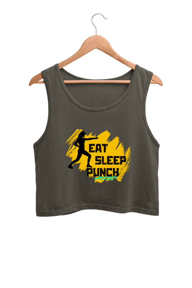 Eat Sleep Punch Crop Tank