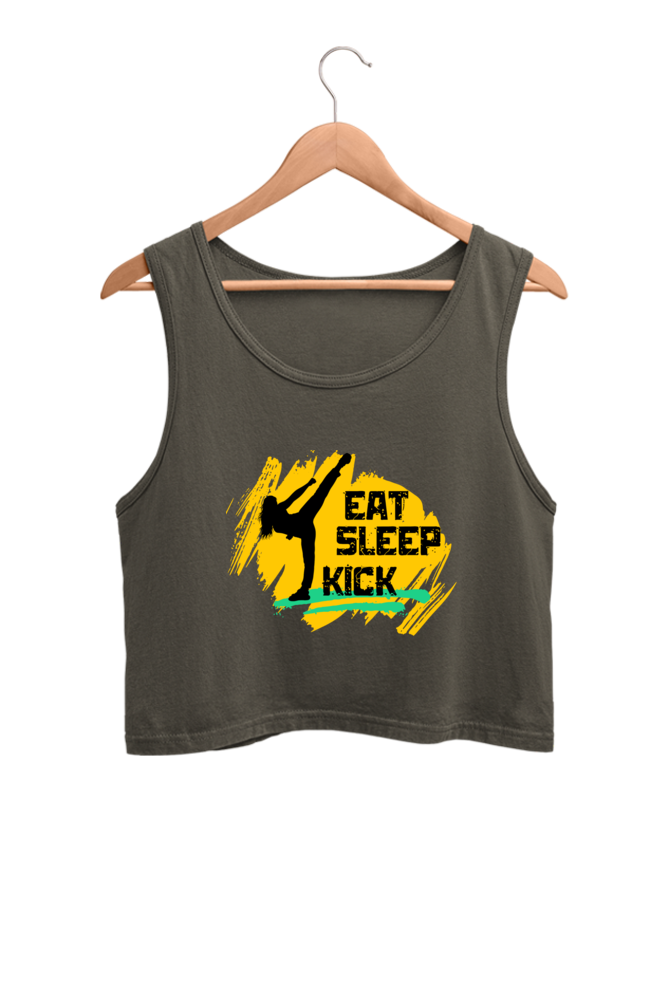 Eat Sleep Kick Crop Tank