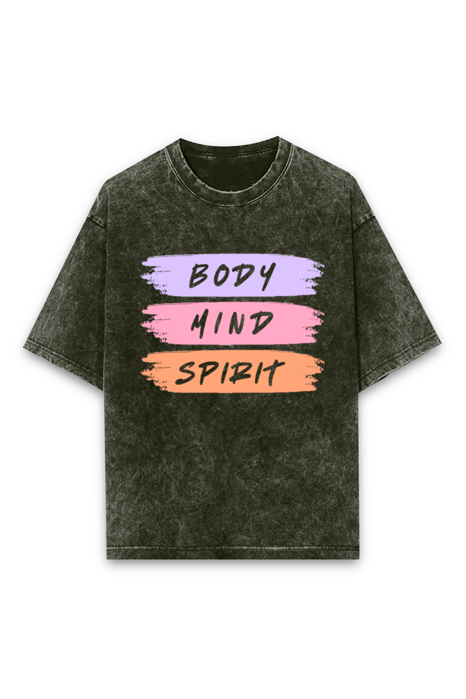 Mindful Living Acid Wash Oversized T-shirt