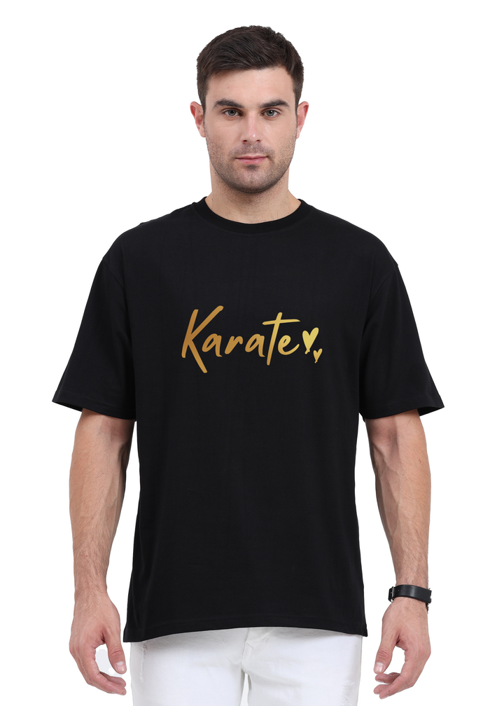 Karate Gold Script Oversized T-Shirt