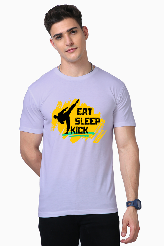 Eat Sleep Kick Karate Supima T-Shirt