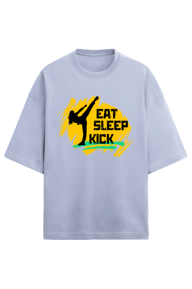 Eat Sleep Kick Terry Oversized T-Shirt