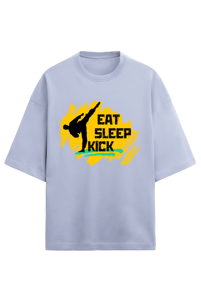 Eat Sleep Kick Terry Oversized T-Shirt