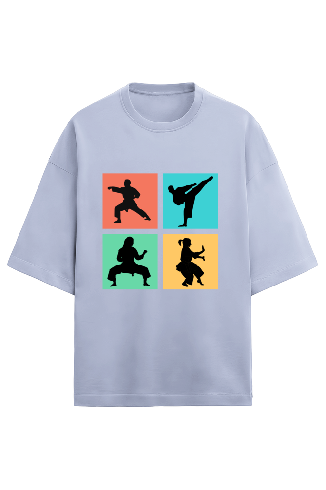 Karate Moves Terry Oversized T-Shirt