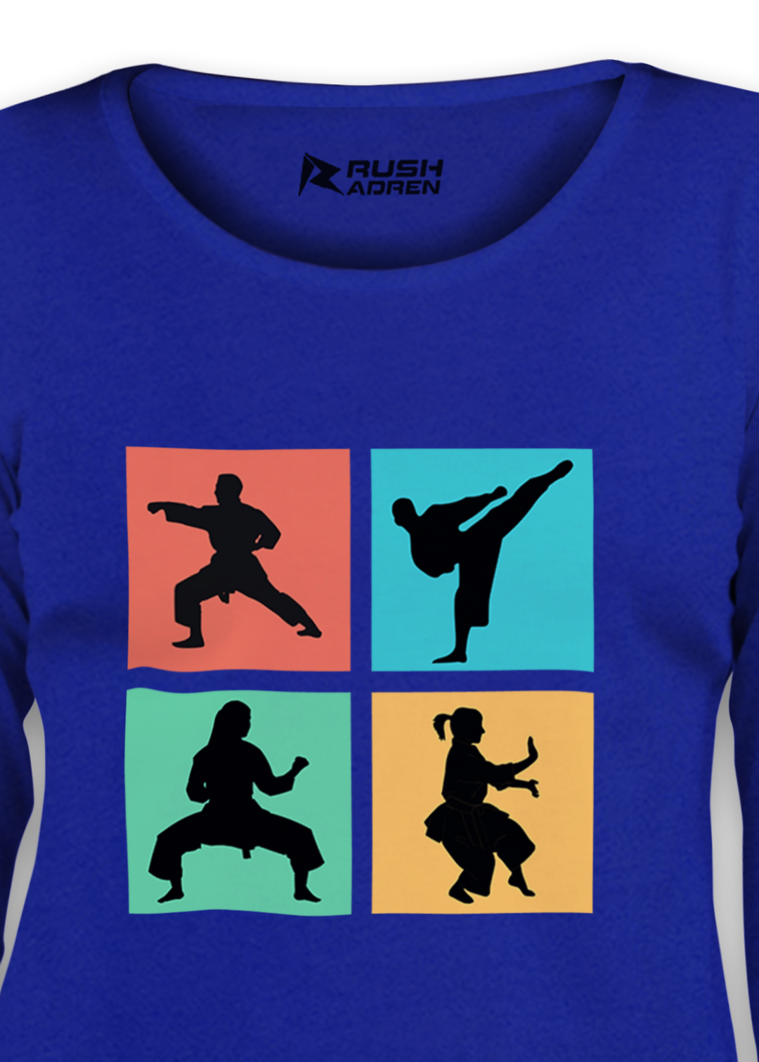 Karate Moves 3/4th Sleeve T-Shirt