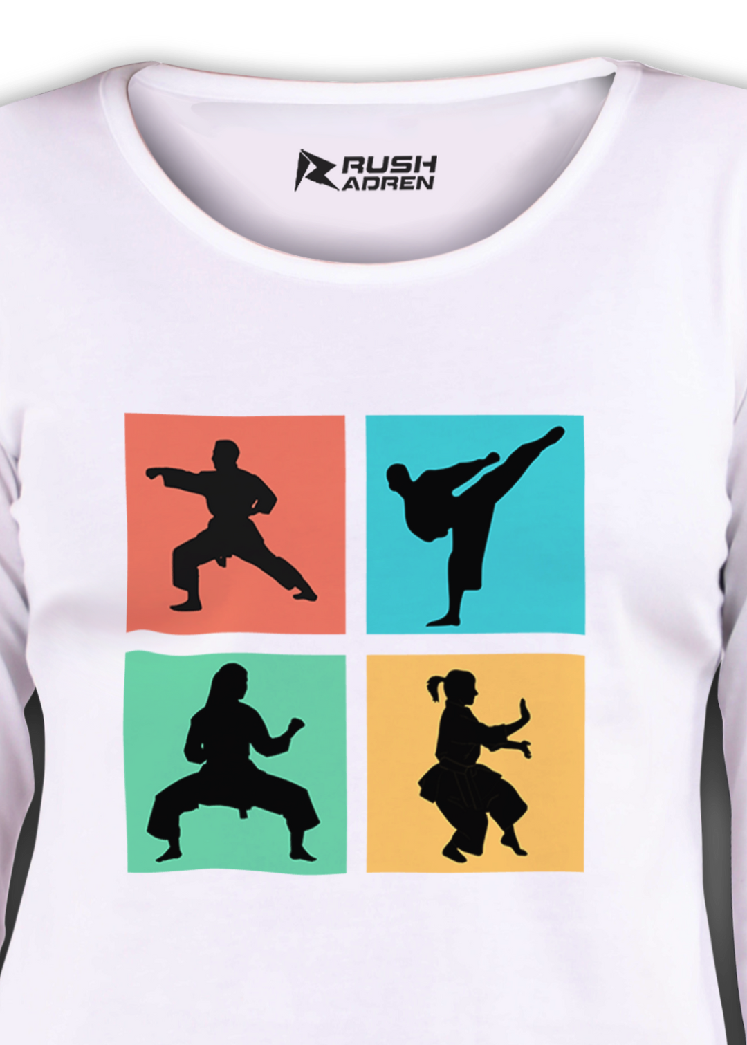 Karate Moves 3/4th Sleeve T-Shirt