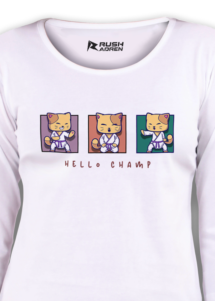 Hello Champ Karate Cat Classic T-Shirt