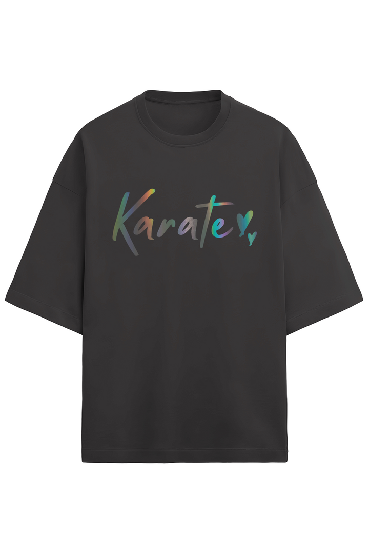 Rainbow Vinyl Terry Oversized T-Shirt