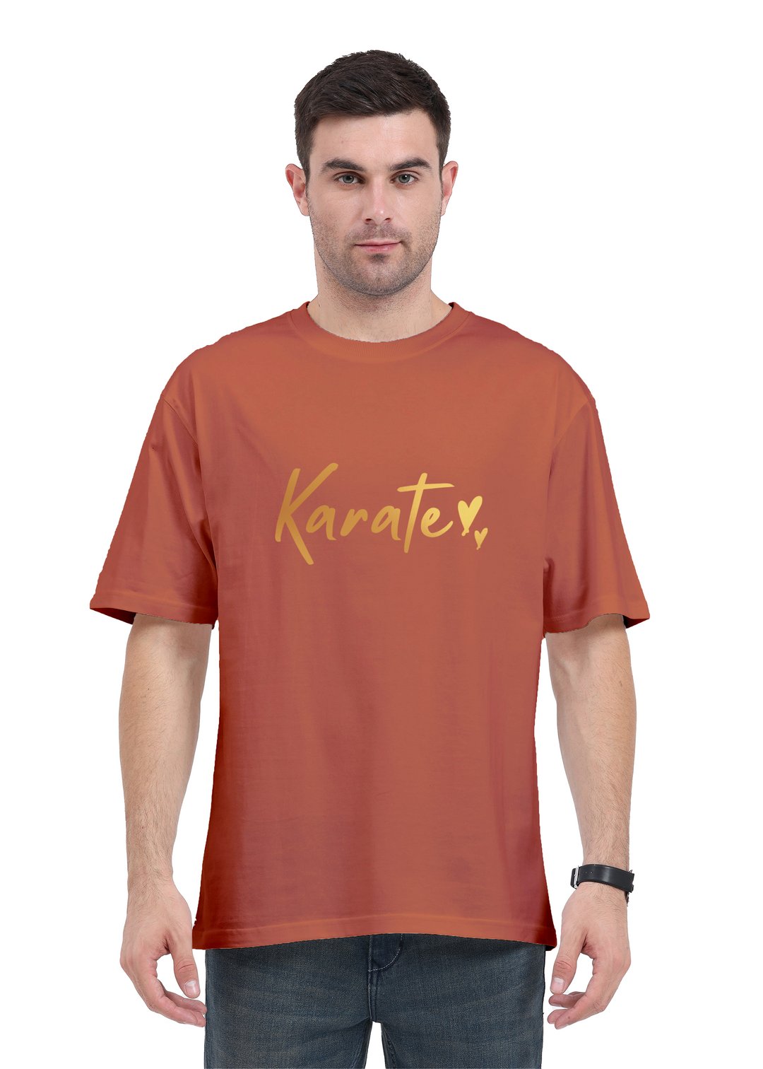 Karate Gold Script Oversized T-Shirt