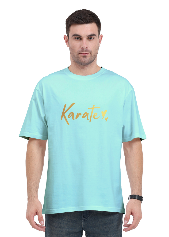 Karate Gold Script Oversized T-Shirt