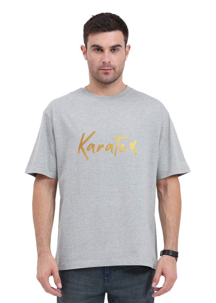 Karate Gold Script Oversized T-Shirt