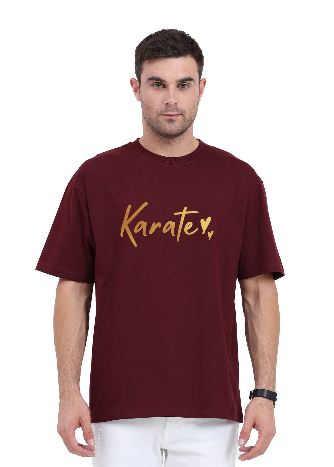 Karate Gold Script Oversized T-Shirt