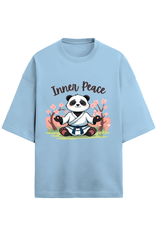 Zen Spirit Panda Terry Oversized T-Shirt