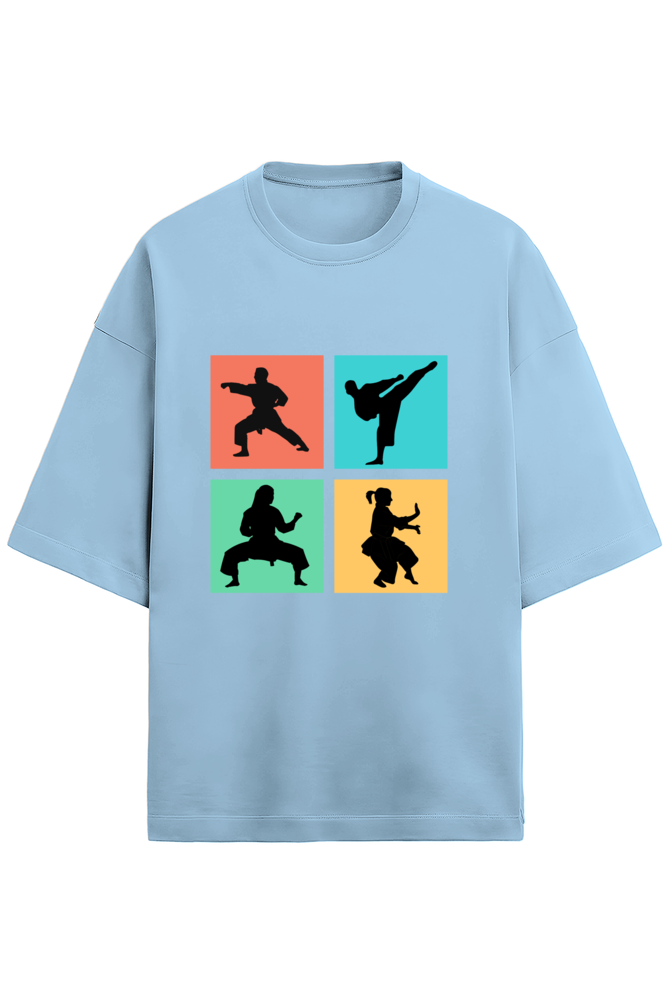 Karate Moves Terry Oversized T-Shirt