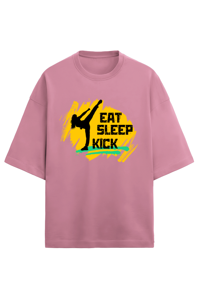 Eat Sleep Kick Terry Oversized T-Shirt