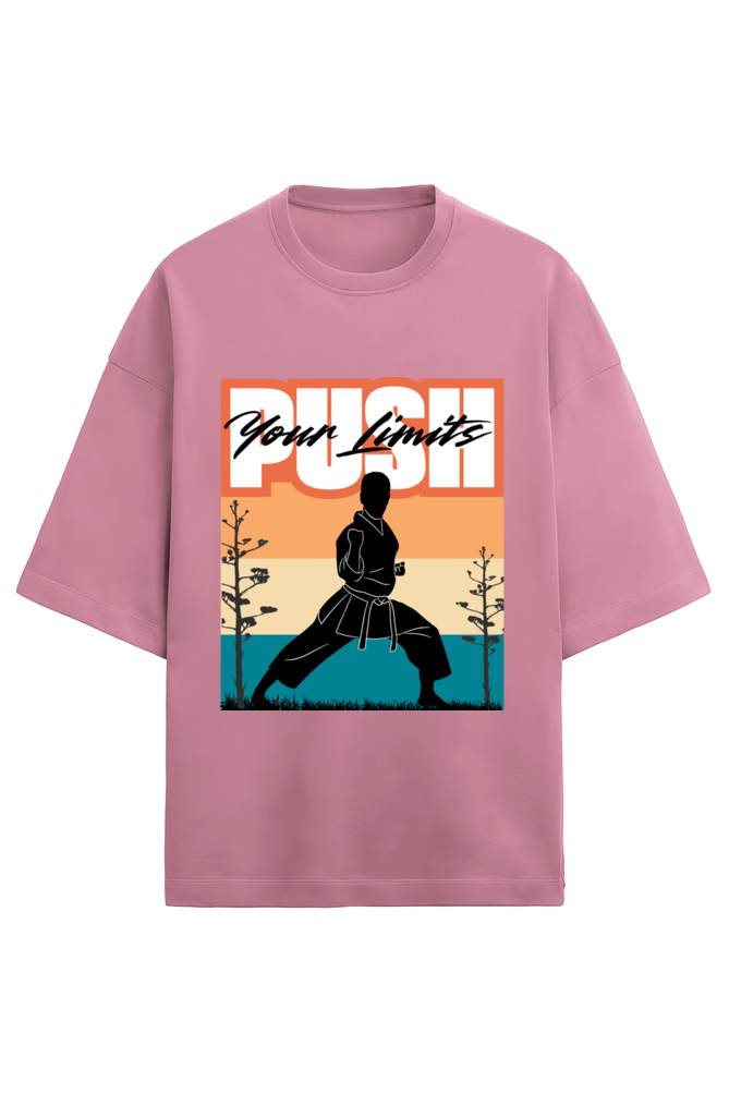 PUSH YOUR LIMITS Terry Oversized T-Shirt