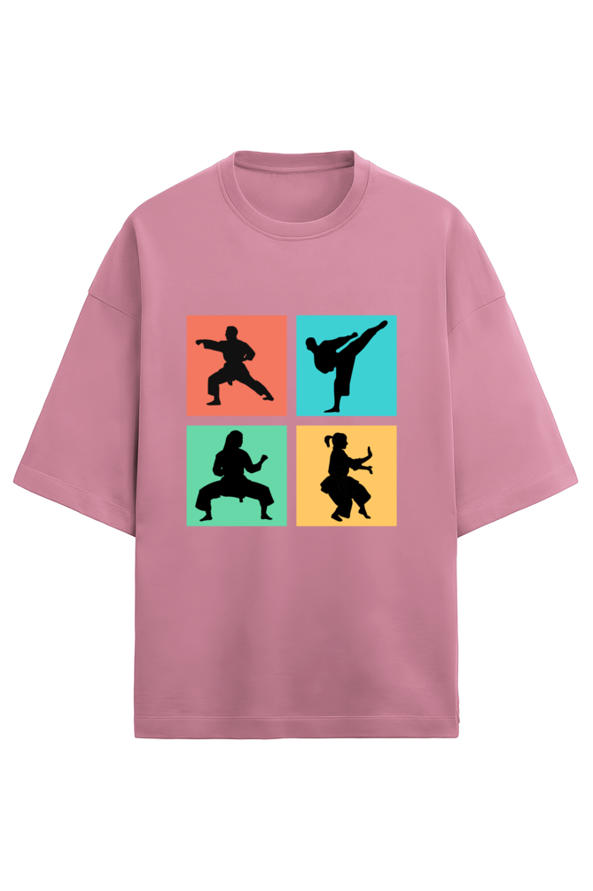 Karate Moves Terry Oversized T-Shirt