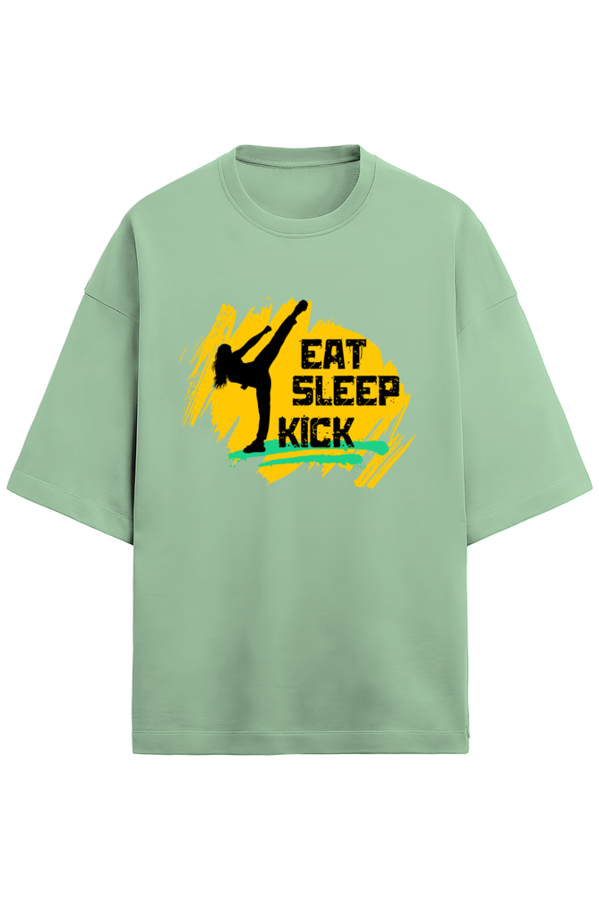 Eat Sleep Kick Terry Oversized T-Shirt