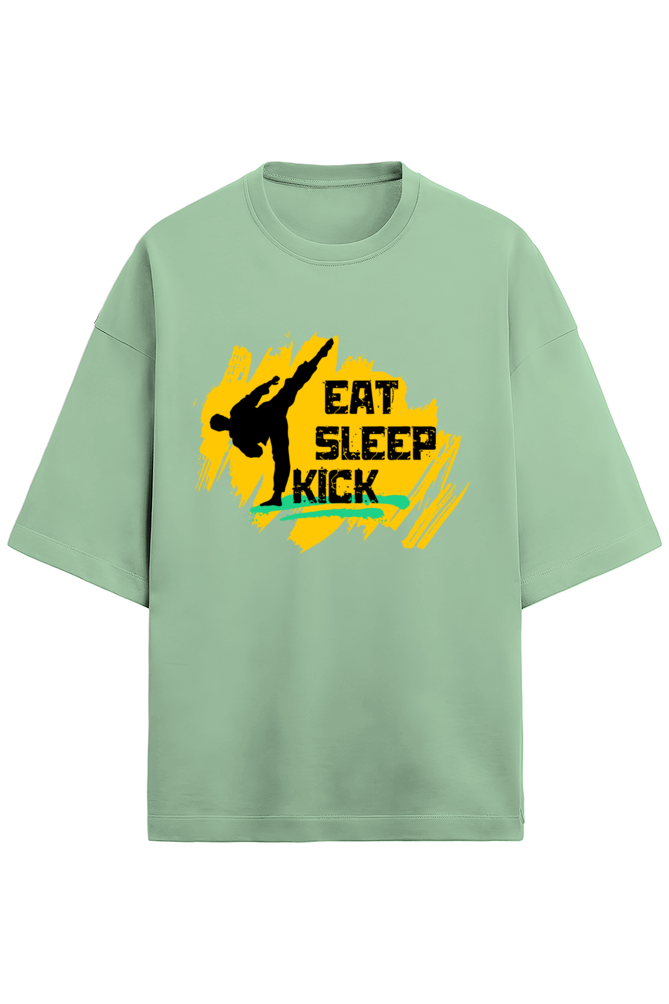 Eat Sleep Kick Terry Oversized T-Shirt