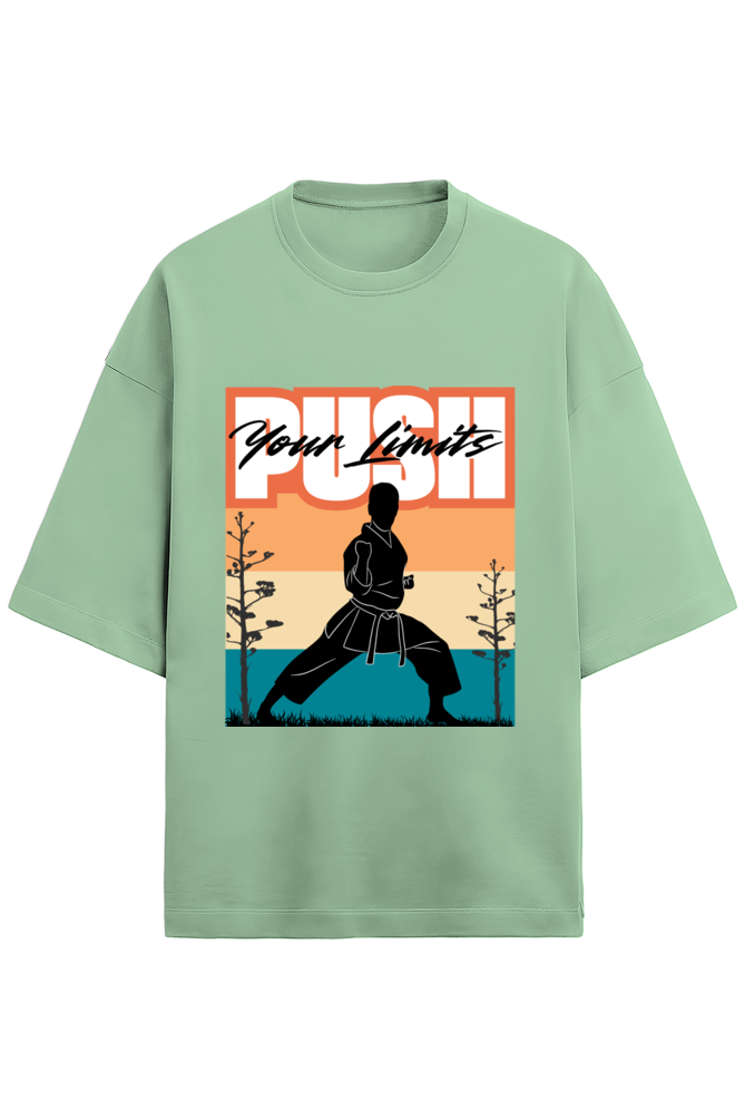 PUSH YOUR LIMITS Terry Oversized T-Shirt