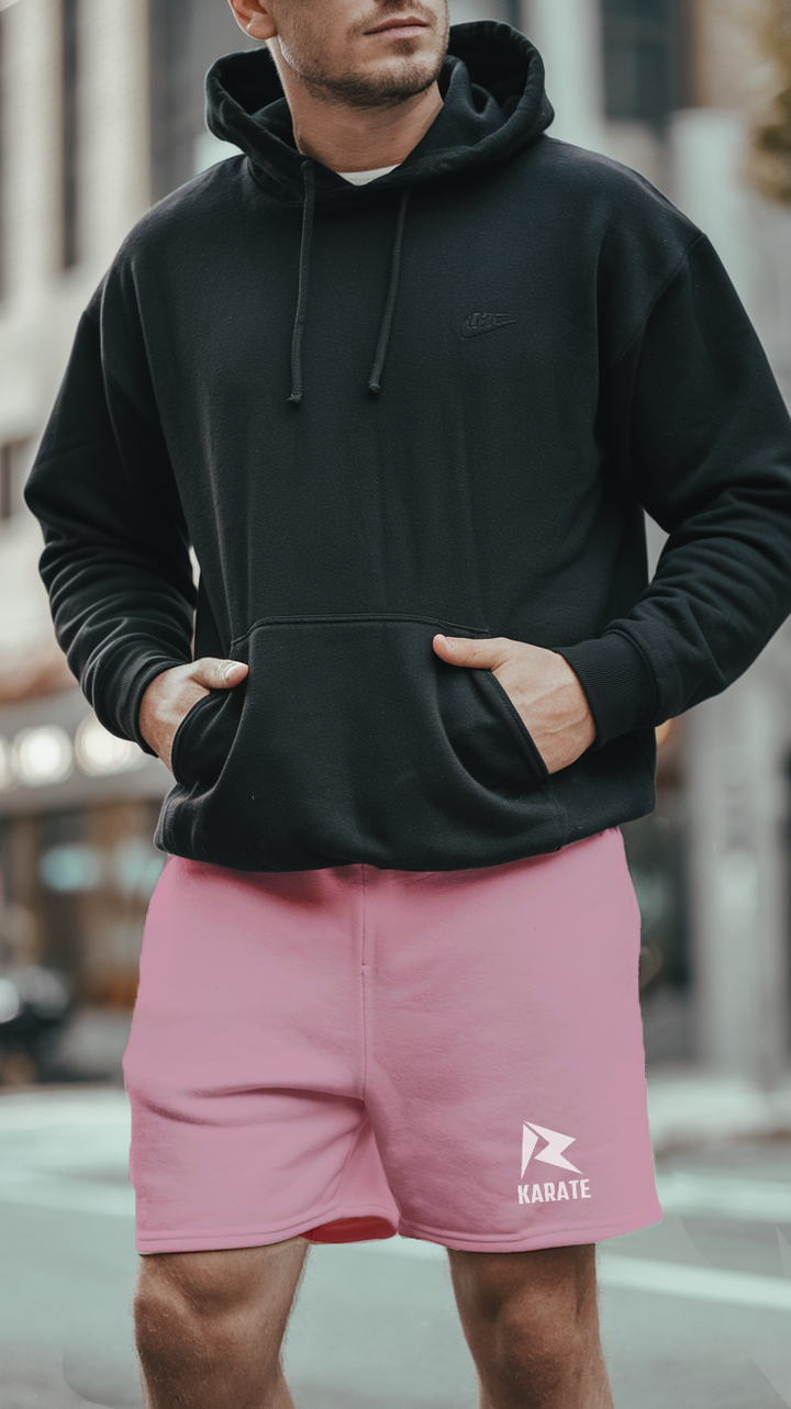 Karate Champ Embroidered Terry Shorts