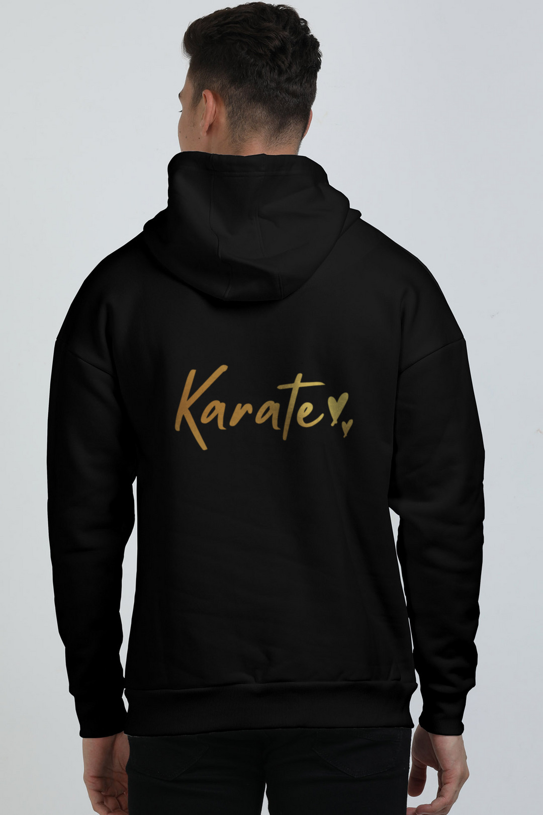 Karate Gold Script Oversized Hoodie