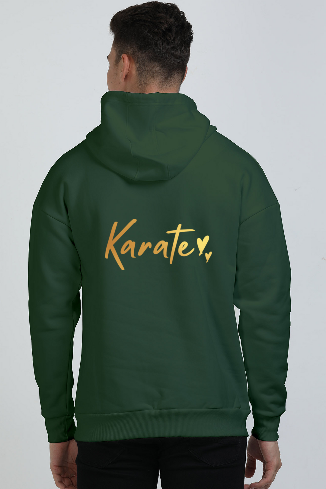 Karate Gold Script Oversized Hoodie