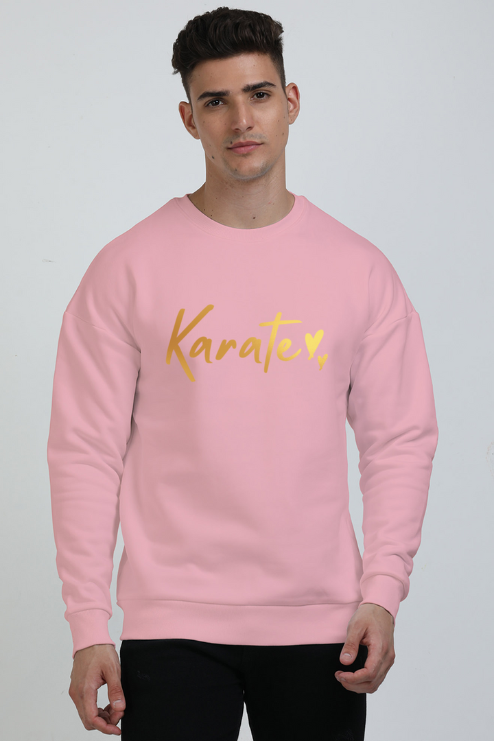 Karate Gold Script Oversized Sweatshirt