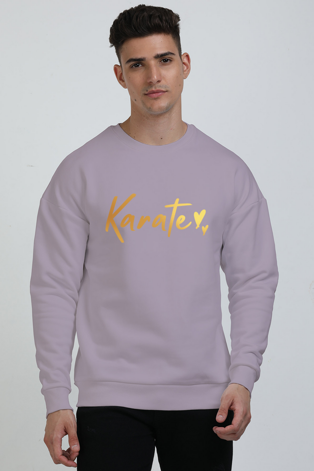 Karate Gold Script Oversized Sweatshirt