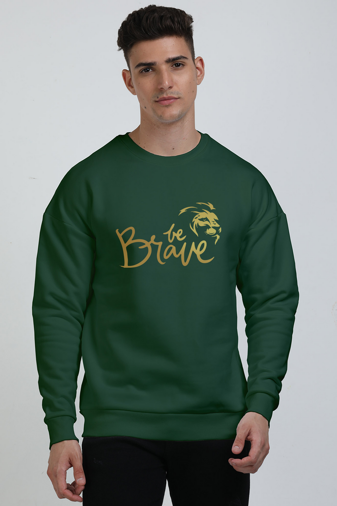 Classic Gold Vinyl Oversized Sweatshirt