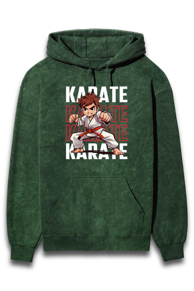 Karate Champ Acid Wash Hoodie