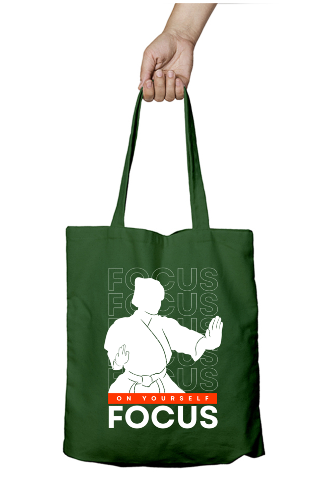 Karate Focus Zipper Tote Bag