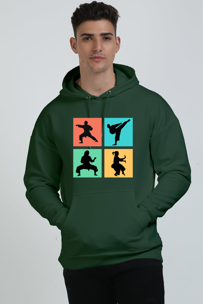 Pop Art Karate Moves Oversized Hoodie