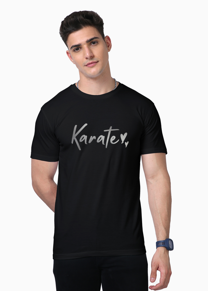 Men's Karate Silver Vinyl Supima T-Shirt