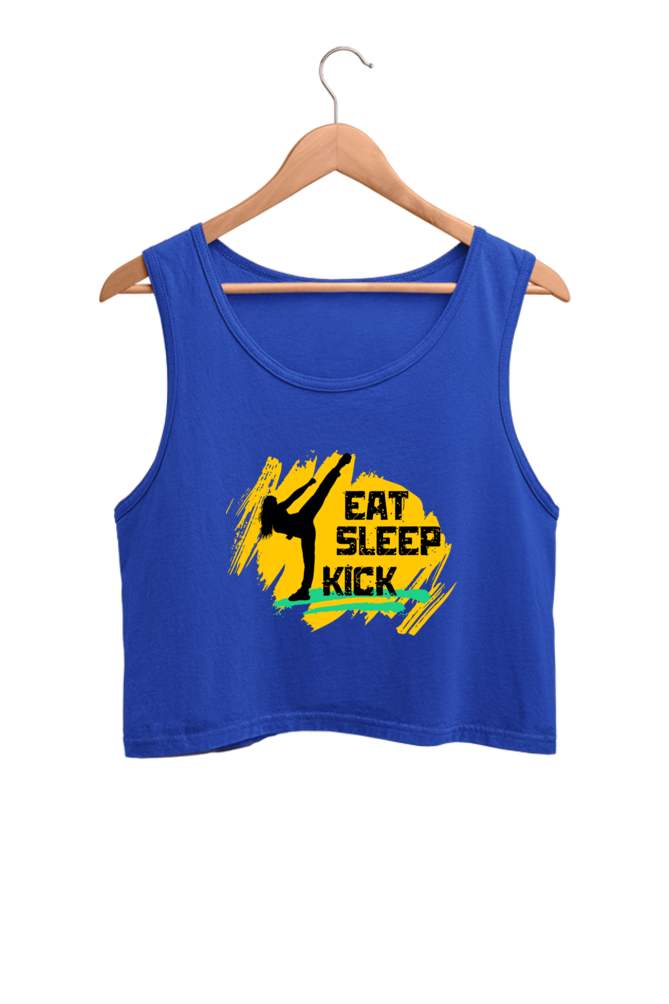 Eat Sleep Kick Crop Tank